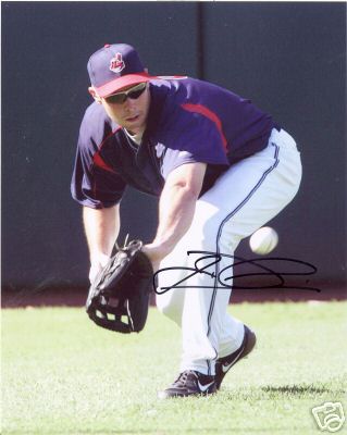 JASON DUBOIS CLEVELAND INDIANS SIGNED 8X10 PHOTO W/COA