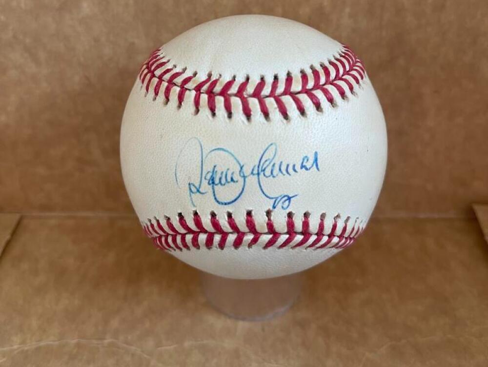 ROBERTO ALOMAR BLUE JAYS/ORIOLES SIGNED VINTAGE A.L. BASEBALL BECKETT AUTH