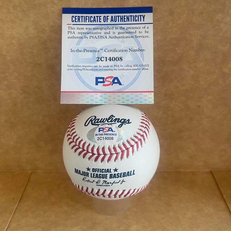 JONATHAN INDIA RANDY AROZARENA DUAL SIGNED ROY BASEBALL INSCRIBED 