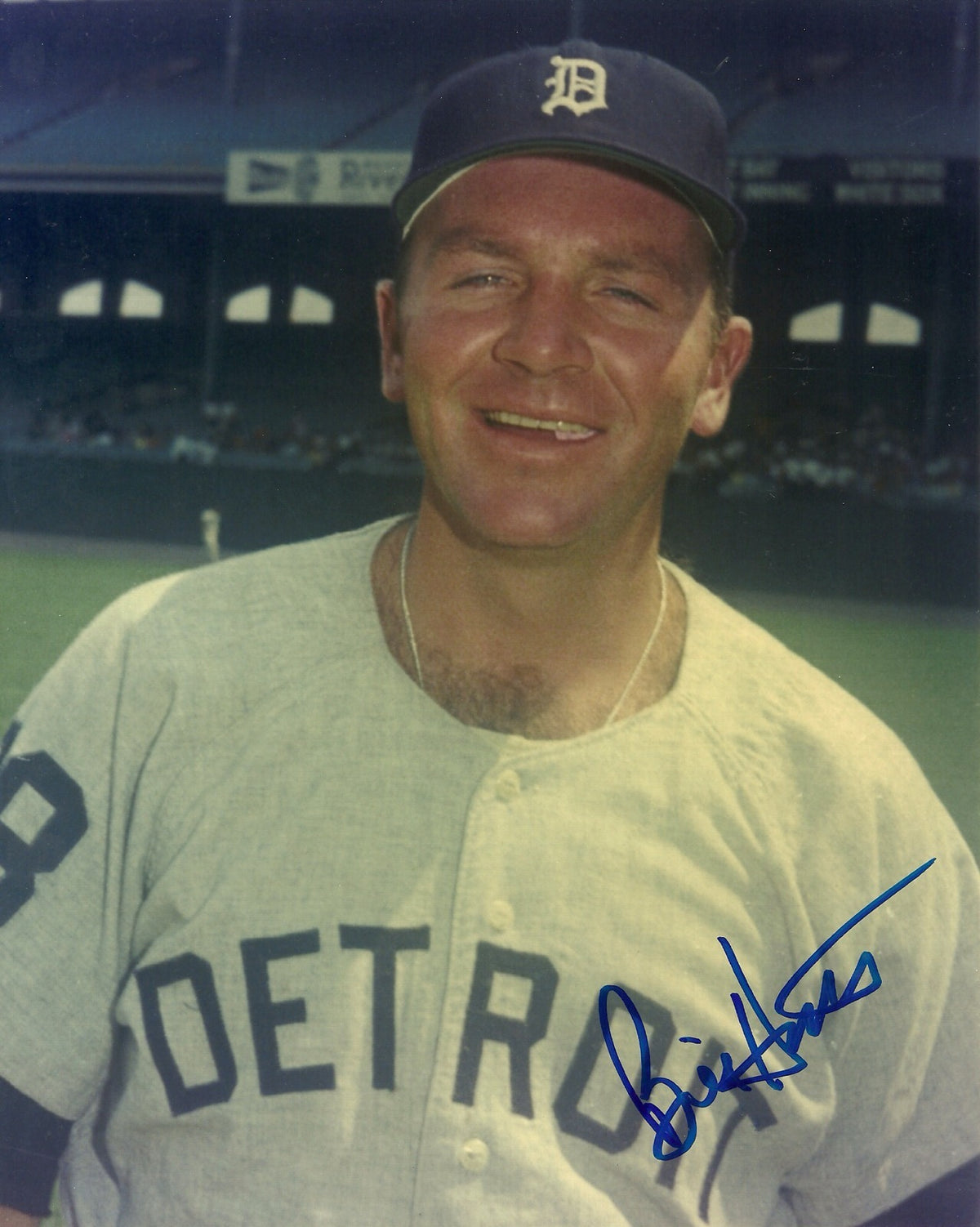 BILL HEATH DETROIT TIGERS SIGNED AUTOGRAPHED 8x10 PHOTO W/COA