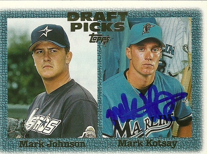 MARK KOTSAY FLORIDA MARLINS SIGNED AUTOGRAPHED 1997 TOPPS RC #483 W/COA