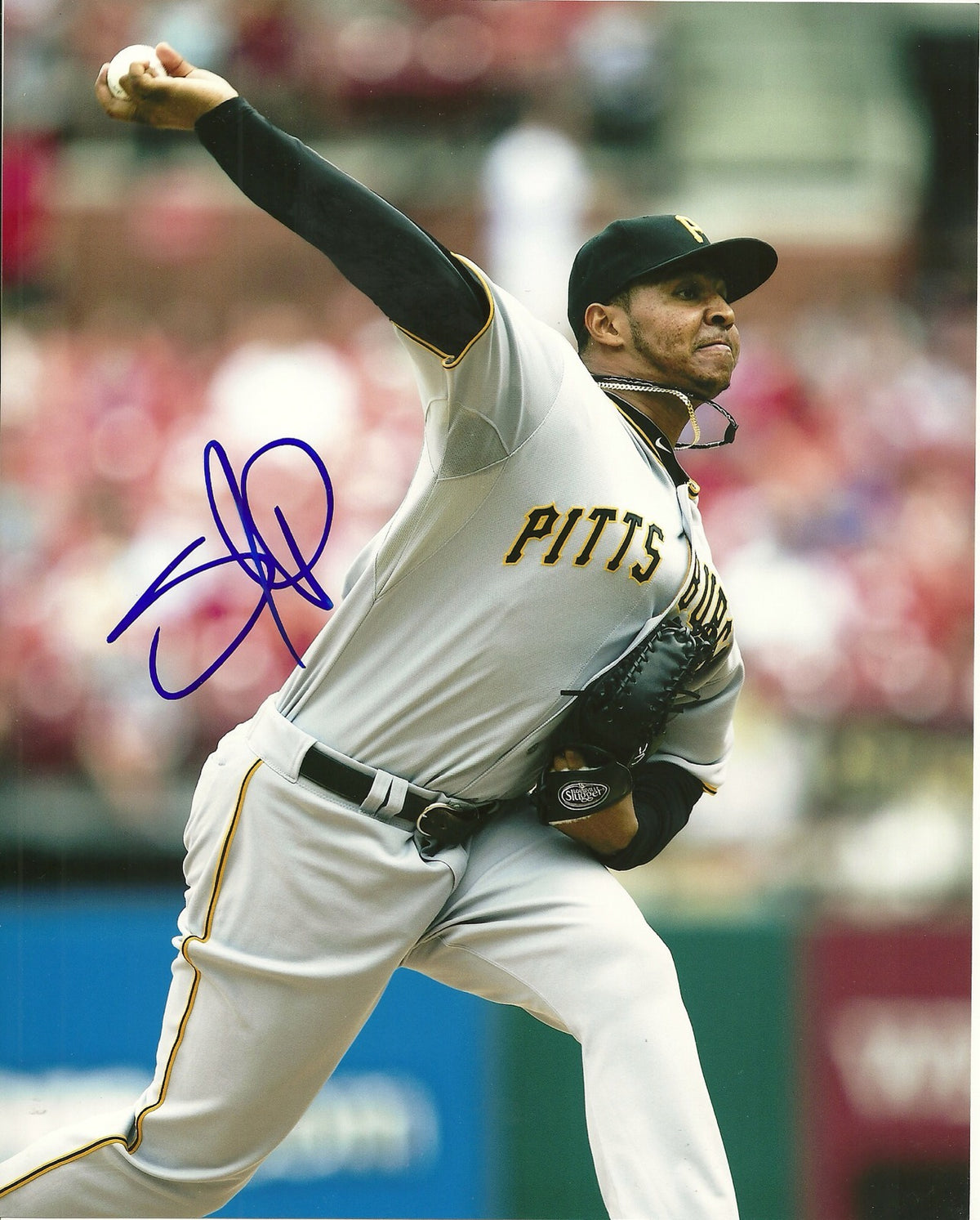 STOLMY PIMENTEL PITTSBURGH PIRATES SIGNED AUTOGRAPHED 8x10 PHOTO W/COA ACTION