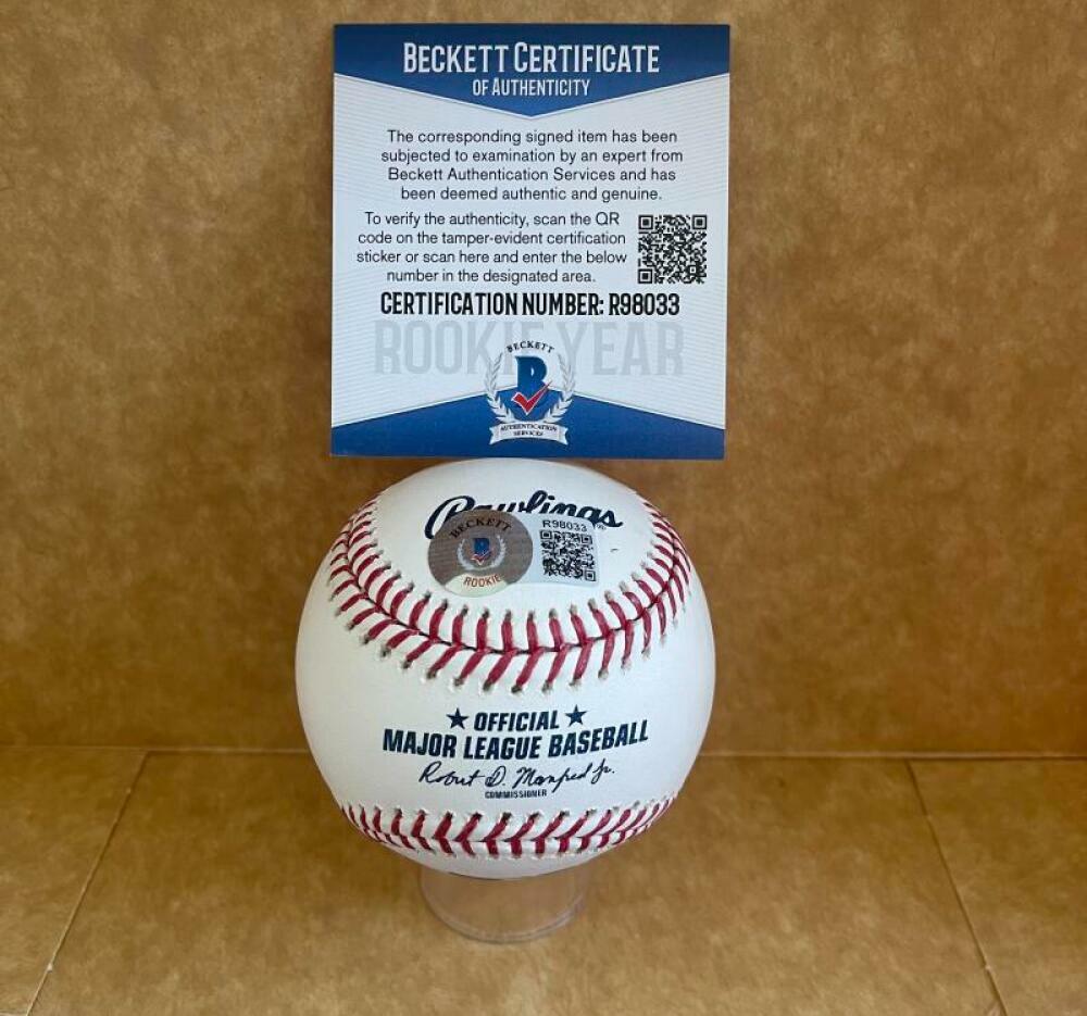 PAVIN SMITH ARIZONA DIAMONDBACKS ROOKIE YEAR SIGNED  M.L. BASEBALL BAS R98033