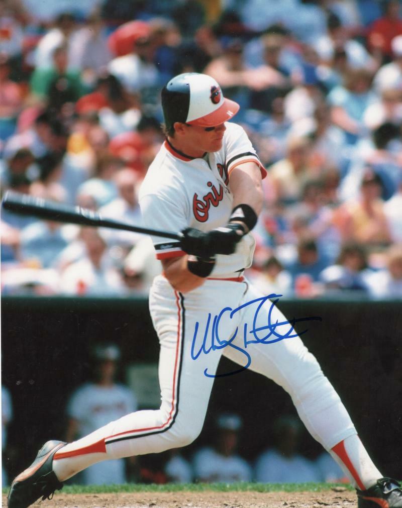 MICKEY TETTLETON BALTIMORE ORIOLES SIGNED AUTOGRAPHED  8X10 PHOTO W/COA