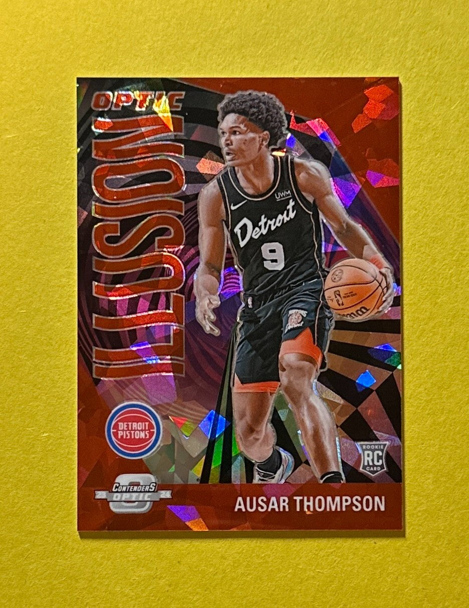 2023-24 PANINI CONTENDERS OPTIC AUSAR THOMPSON ILLUSION ROOKIE CARD /175 #6