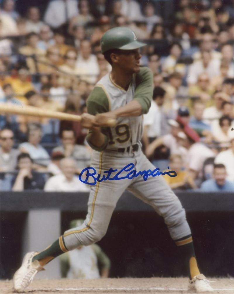 BERT CAMPANERIS OAKLAND A'S SIGNED AUTOGRAPHED 8X10 PHOTO W/COA