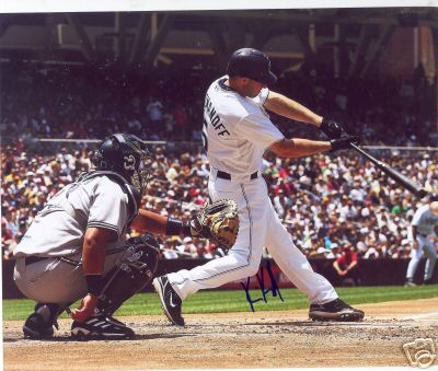 KEVIN KOUZMANOFF SAN DIEGO PADRES SIGNED 8X10 PHOTO COA