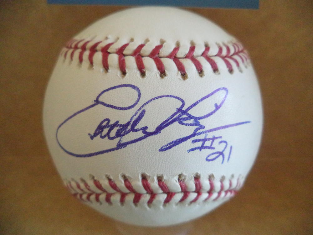 ESTEBAN LOAIZA WHITE SOX/DODGERS SIGNED AUTOGRAPH M.L BASEBALL BECKETT D27222