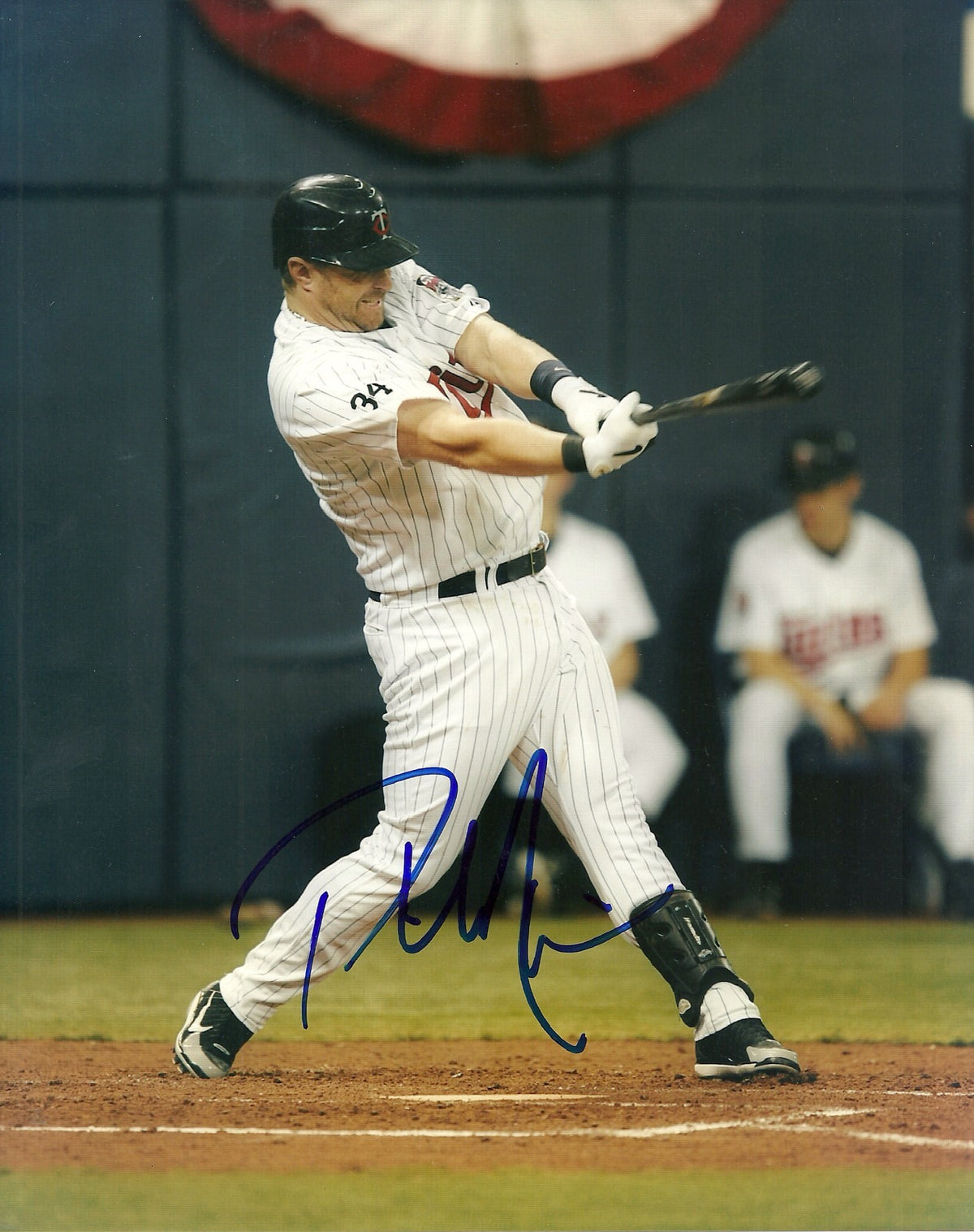 PHIL NEVIN MINNESOTA TWINS SIGNED AUTOGRAPHED 8x10 PHOTO W/COA