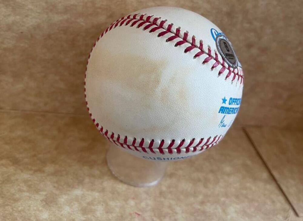 WHITEY FORD NY YANKEES SIGNED AUTOGRAPHED A.L. BASEBALL  BECKETT AUTH