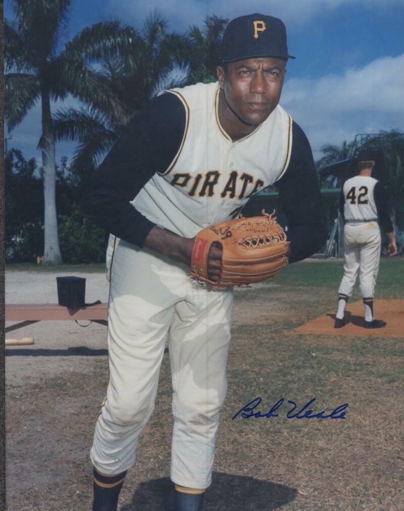 BOB VEALE PITTSBURGH PIRATES SIGNED AUTOGRAPHED 8X10 PHOTO W/ COA