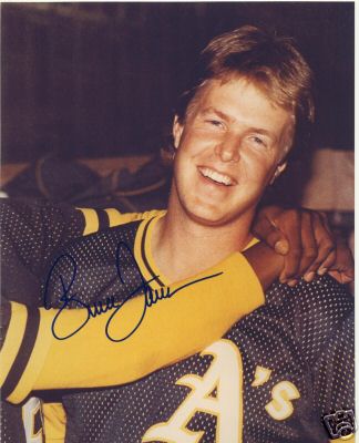 BRUCE TANNER OAKLAND A'S SIGNED 8X10 PHOTO W/COA