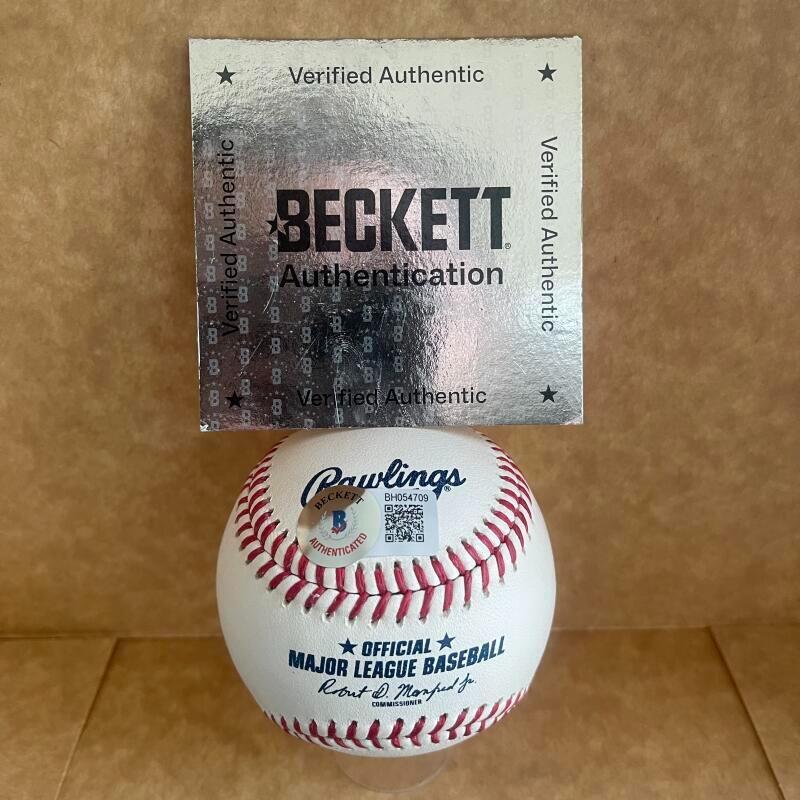 BAILEY OBER MINNESOTA TWINS  SIGNED AUTO M.L. BASEBALL BECKETT AUTHENTICATED