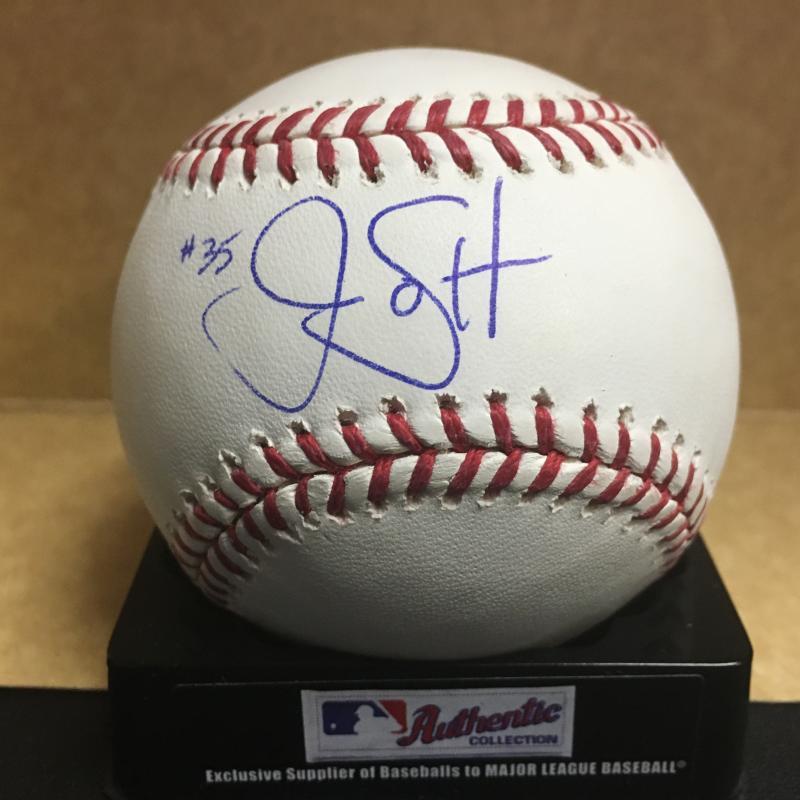 JIM GOTT GIANTS/DODGERS M.L. SIGNED BASEBALL W/COA