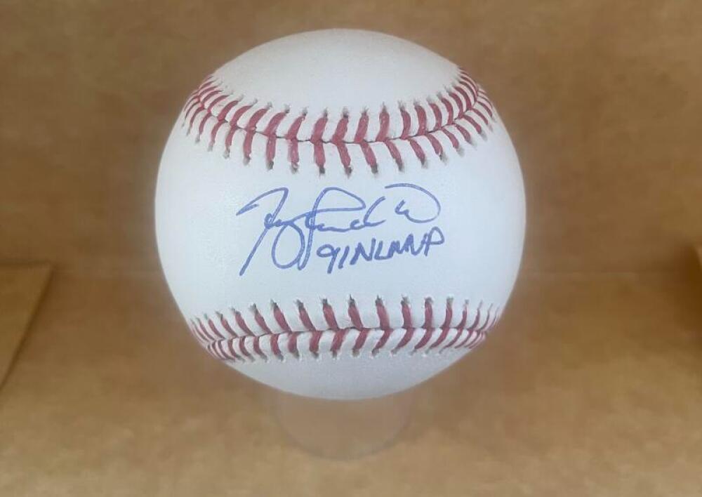 TERRY PENDLETON BRAVES 91 NL MVP SIGNED AUTO M.L. BASEBALL BECKETT AUTHENTICATED