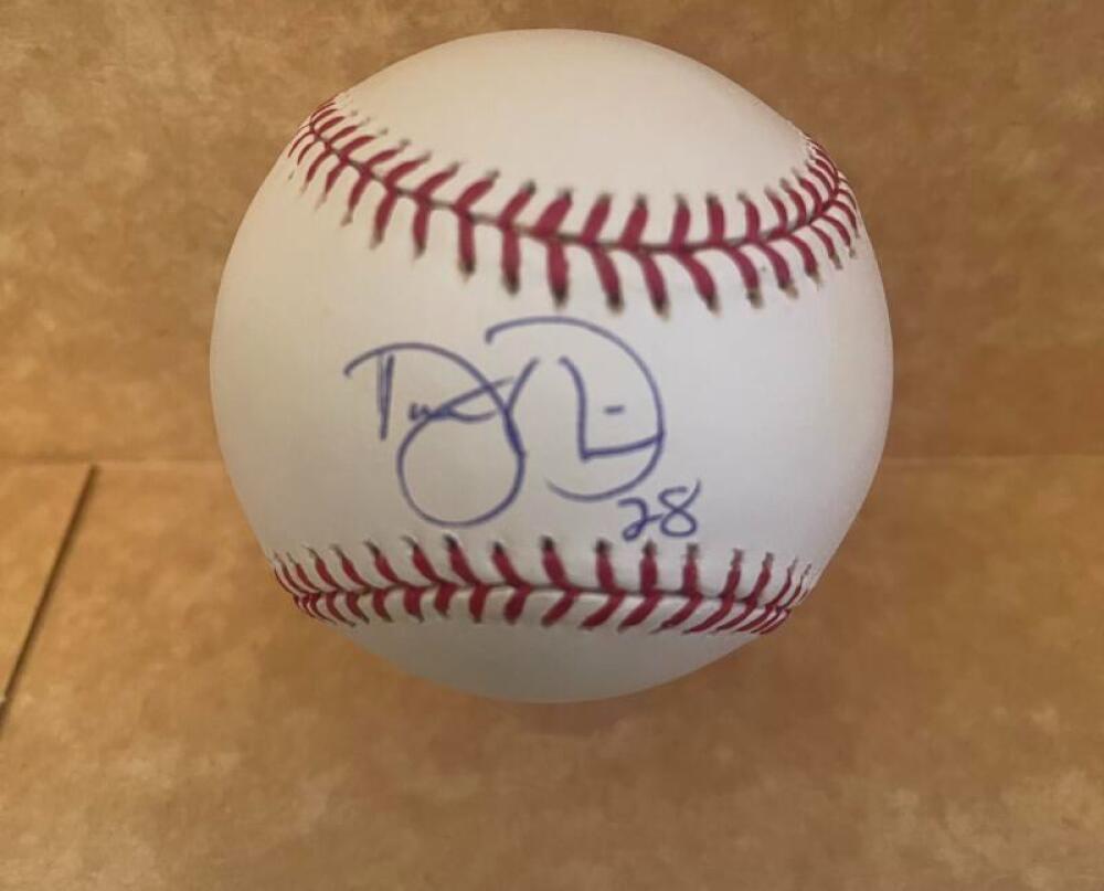 DARREN OLIVER ANGELS/ MS/RED SOX SIGNED AUTOGRAPHED M.L. BASEBALL BECKETT AUTH
