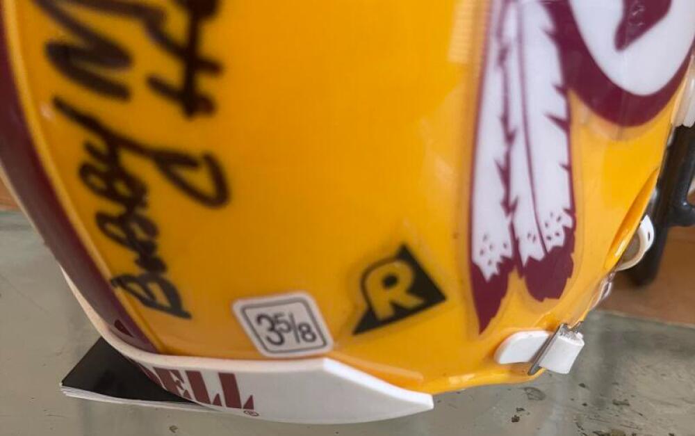 REDSKINS HOFER TAYLOR MITCHELL HUFF THEISMAN SIGNED AUTHENTIC MINI