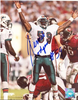 DERRICK RODGERS MIAMI DOLPHINS  SIGNED 8X10