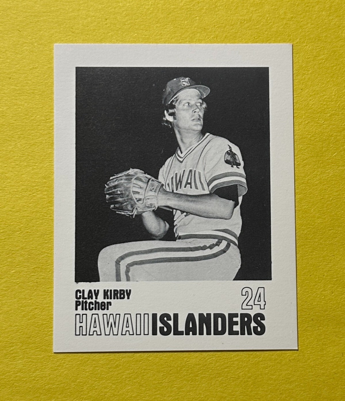 1977 HAWAII ISLANDERS CLAY KIRBY BASEBALL CARD