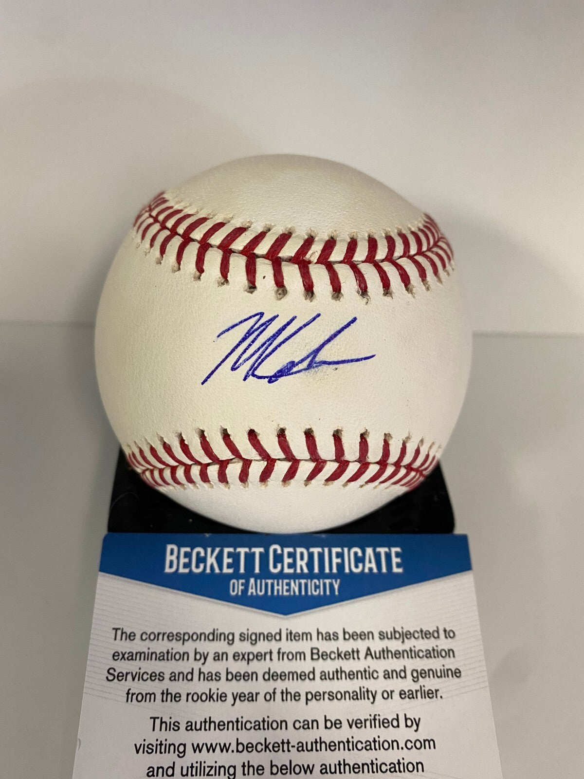 MITCH KELLER PITTSBURGH PIRATES SIGNED AUTOGRAPHED M.L. BASEBALL BECKETT R12847