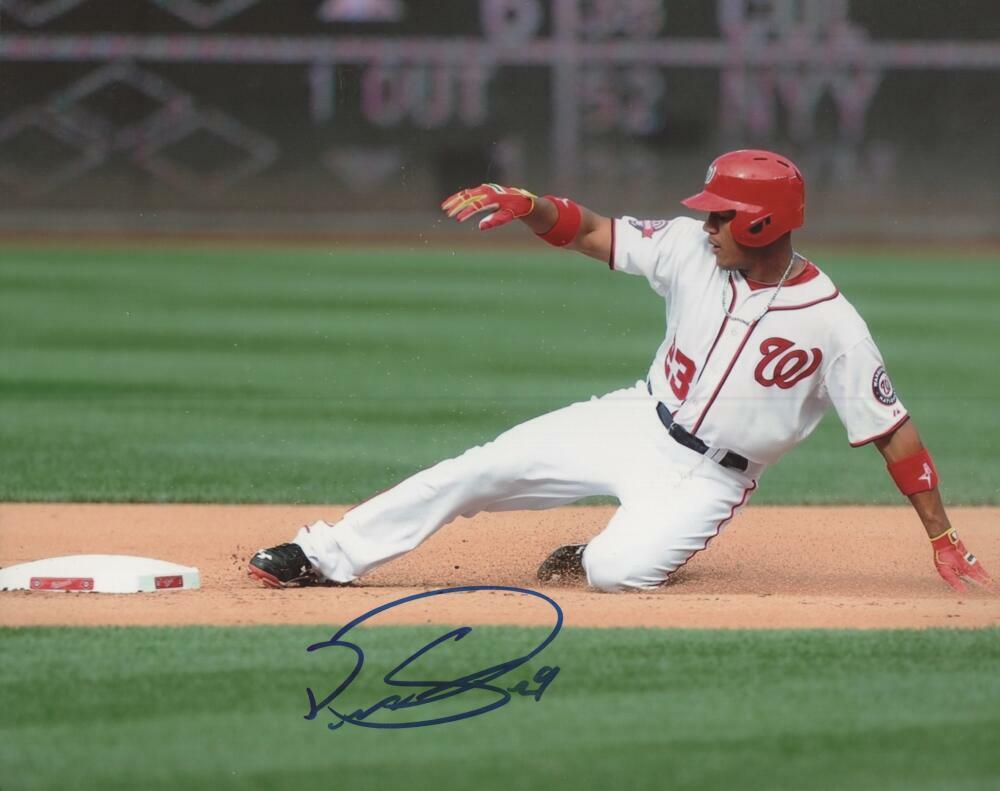 JOHN LANNAN NATIONALS SIGNED AUTOGRAPHED  8X10 PHOTO W/ COA