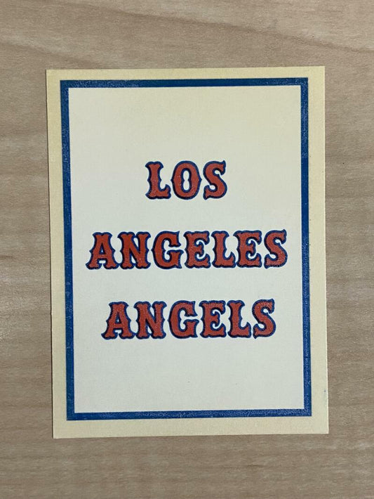 1961 FLEER DUBBLE BUBBLE VINTAGE LOS ANGELES ANGELS MINT DECAL 