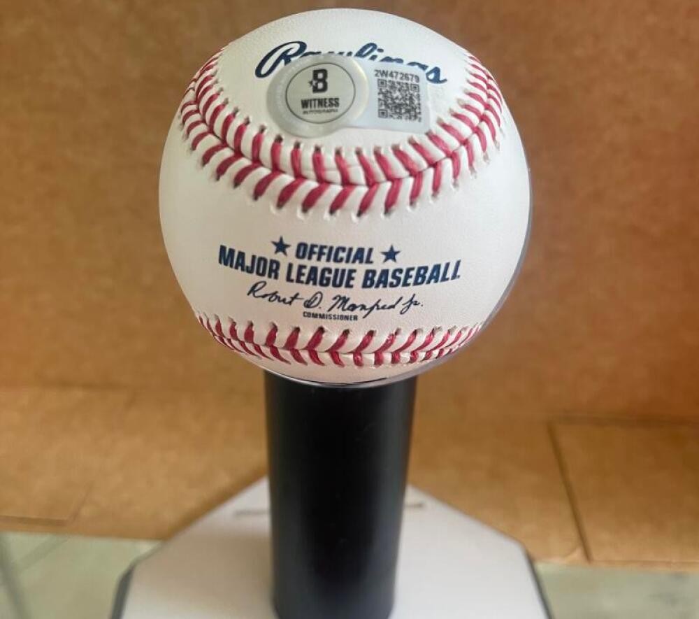 MARK VIENTOS METS SIGNED AUTOGRAPHED M.L. BASEBALL BECKETT AUTH