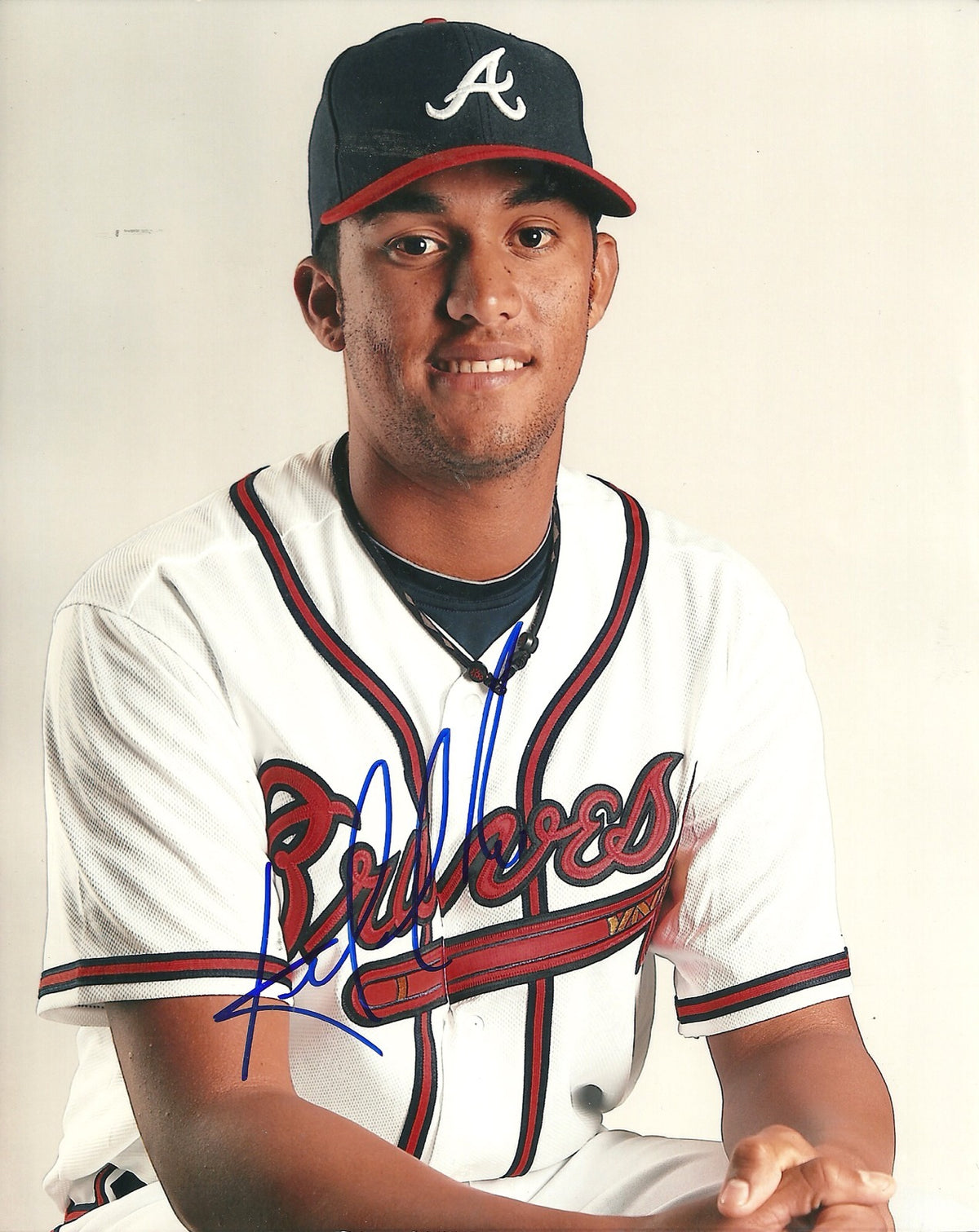 RANDALL DELGADO ATLANTA BRAVES SIGNED AUTOGRAPHED 8x10 PHOTO W/COA PROFILE