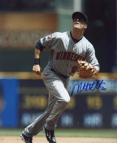 MATT TOLBERT MINNESOTA TWINS SIGNED 8X10 PHOTO W/COA