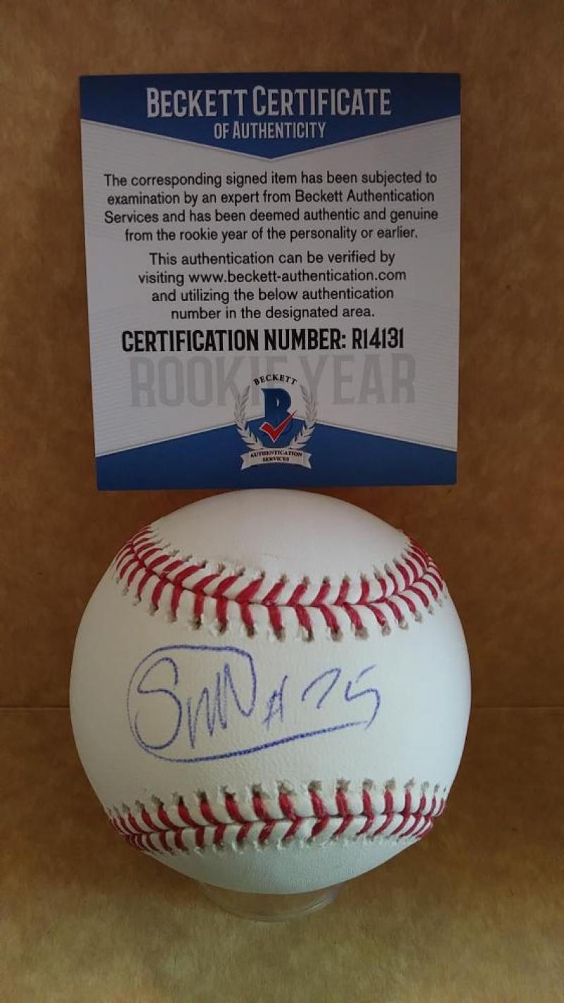 SEULY MATIAS KANSAS CITY ROYALS ROOKIE YEAR SIGNED M.L. BASEBALL BECKETT R14131