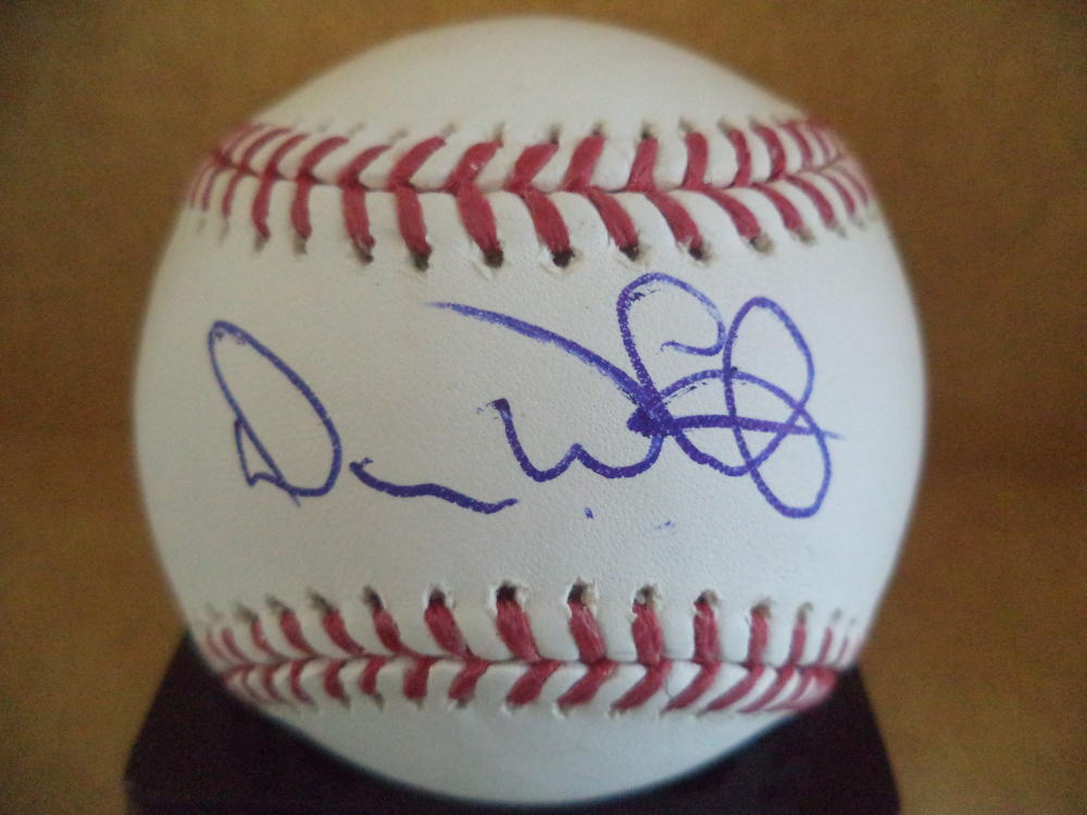 DEVON WHITE ANGELS/BLUE JAYS/DODGERS SIGNED AUTOGRAPHED M.L. BASEBALL W/COA 