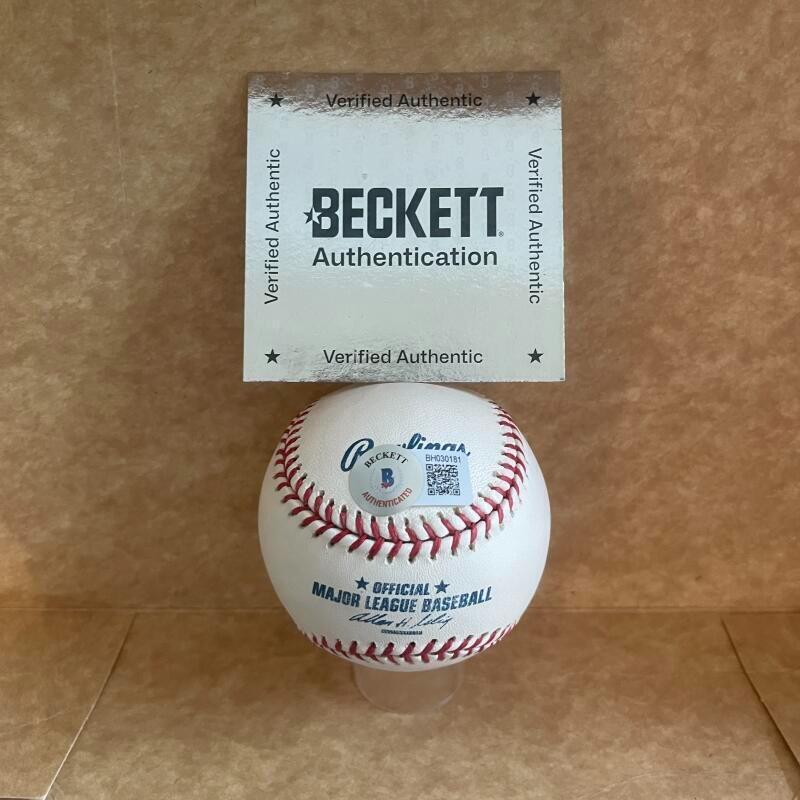 MATT NOKES YANKEES/TIGERS SIGNED AUTO M.L. BASEBALL BAS AUTHENTICATED