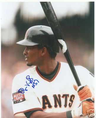 EUGENIO VELEZ SAN FRANCISCO GIANTS SIGNED 8X10 PHOTO