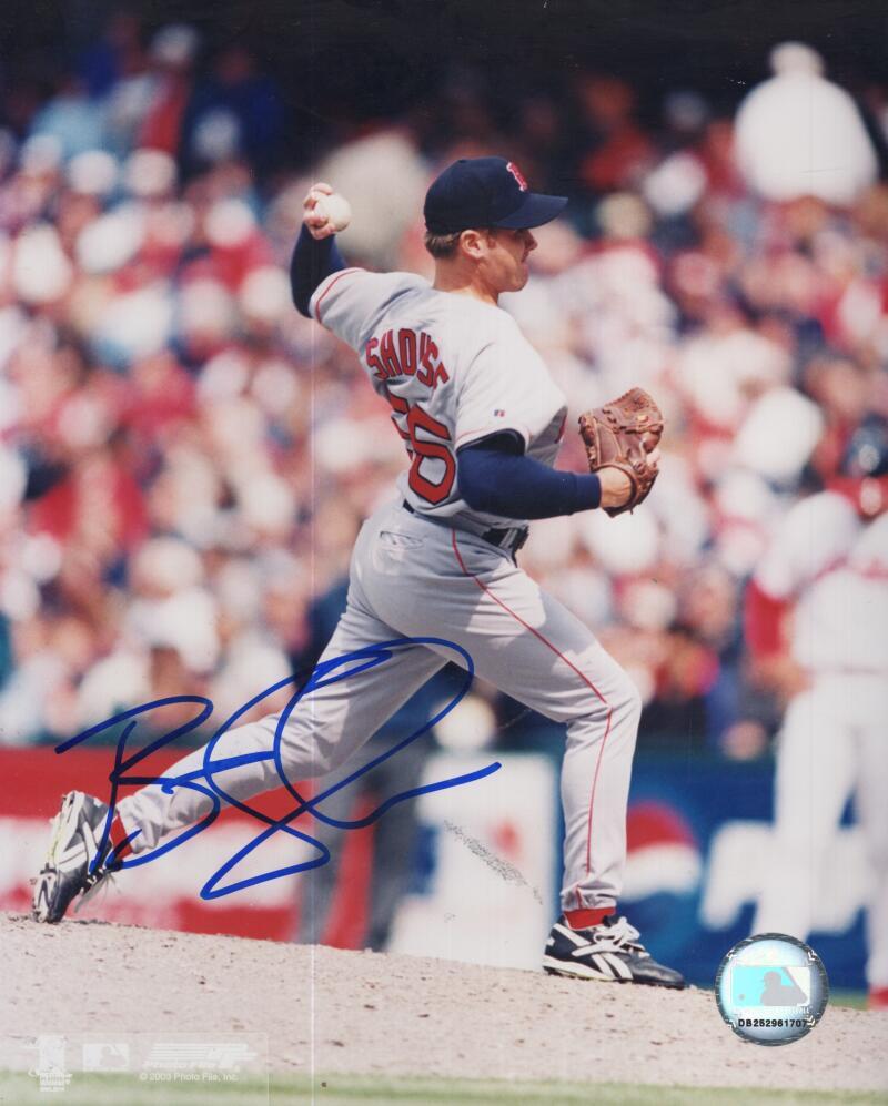 BRIAN SHOUSE RED SOX SIGNED AUTOGRAPHED 8X10 PHOTO W/ COA