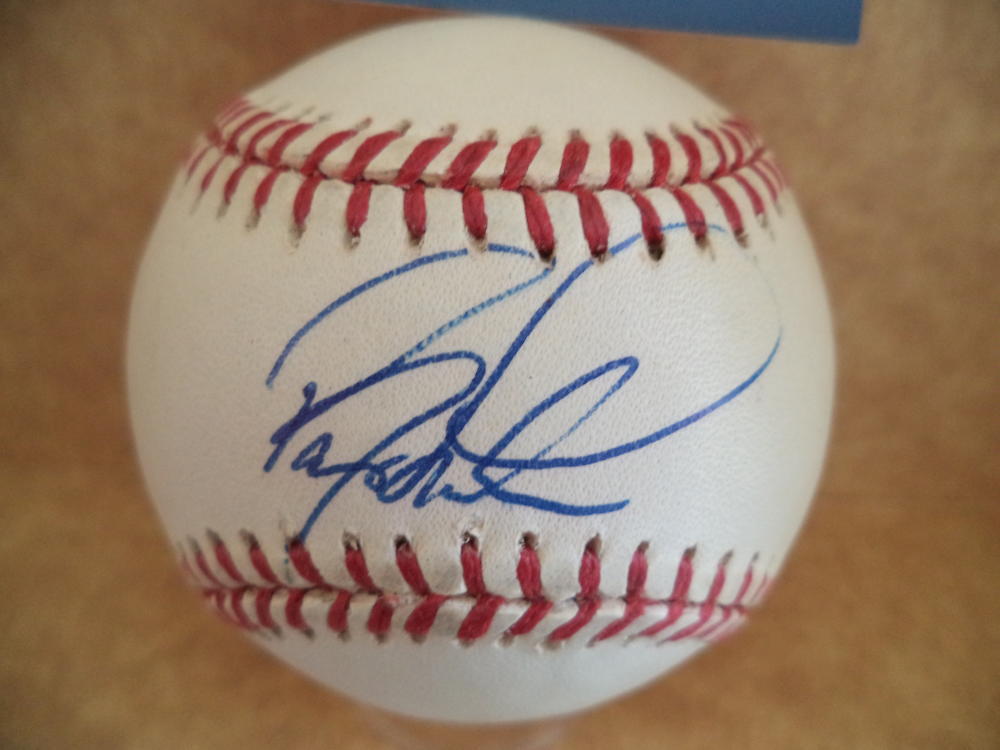 BARRY LARKIN CINCINNATI REDS SIGNED AUTO VINTAGE N.L. BASEBALL BECKETT D27758
