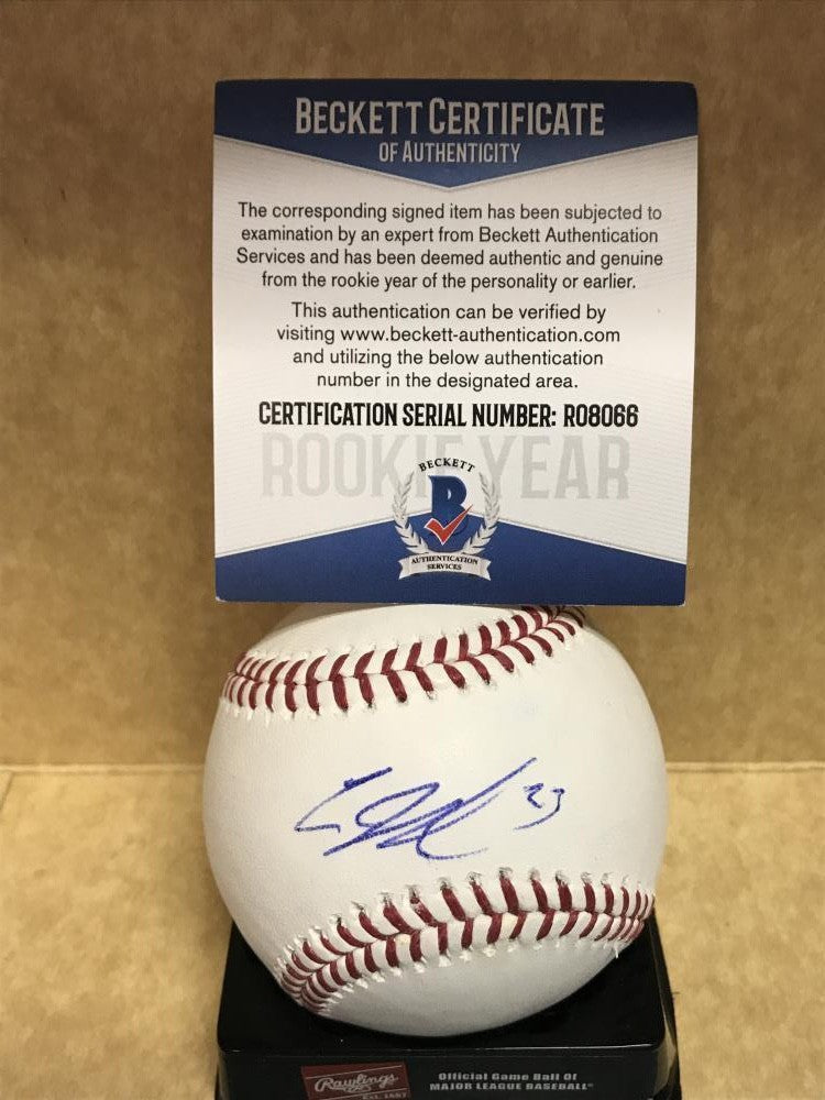 A.J. REED HOUSTON  ASTROS  SIGNED AUTOGRAPHED  M.L. BASEBALL BECKETT   R08066