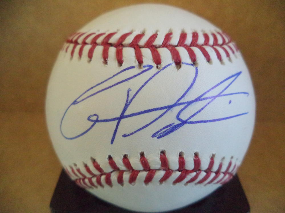 CAMERON PERKINS PHILLIES/MARLINS SIGNED AUTOGRAPHED M.L. BASEBALL W/COA