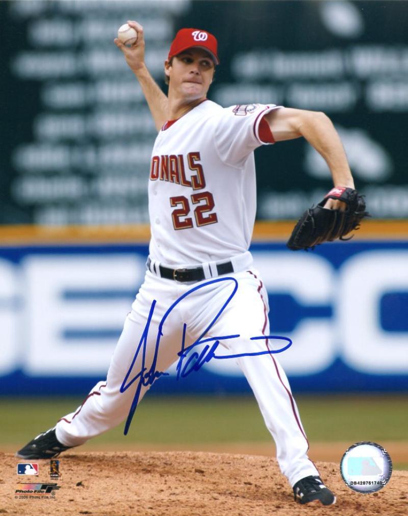 JOHN PATTERSON WASHINGTON NATIONALS SIGNED AUTOGRAPHED 8X10 PHOTO W/COA