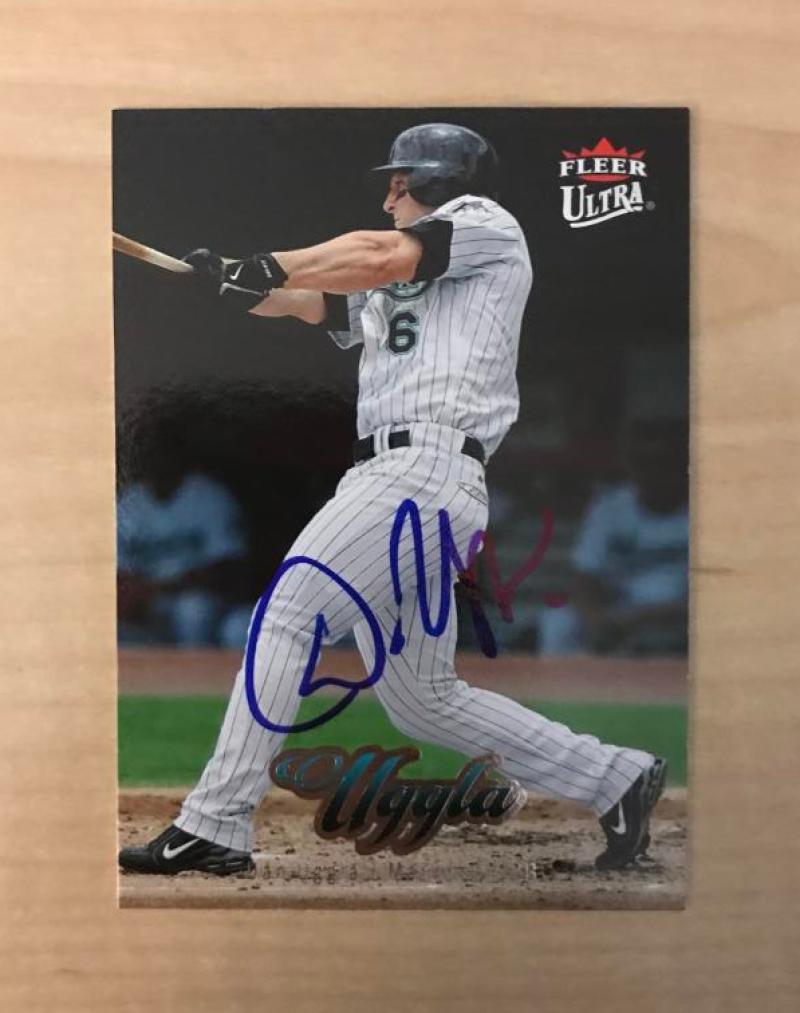 DAN UGGLA FLORIDA MARLINS SIGNED AUTOGRAPHED 2007 FLEER ULTRA CARD #69 W/COA 