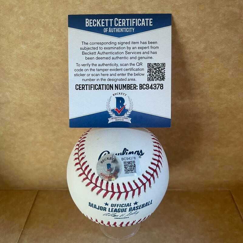 JERRY MOSES RED SOX/ANGELS SIGNED AUTO M.L. BASEBALL BAS BC94378