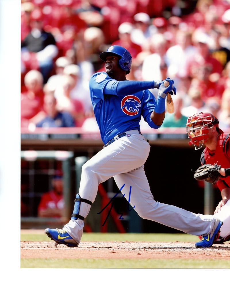 JORGE SOLER CHICAGO CUBS SIGNED AUTOGRAPHED 8X10 PHOTO W/COA