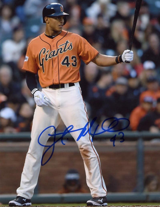 JUSTIN MAXWELL SAN FRANCISCO GIANTS SIGNED 8X10 PHOTO W/COA
