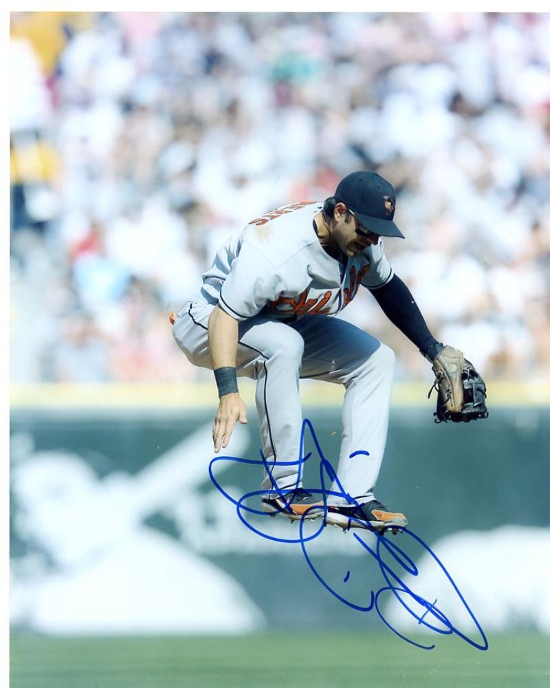 BRIAN ROBERTS BALTIMORE ORIOLES SIGNED AUTOGRAPHED 8X10 PHOTO W/COA 