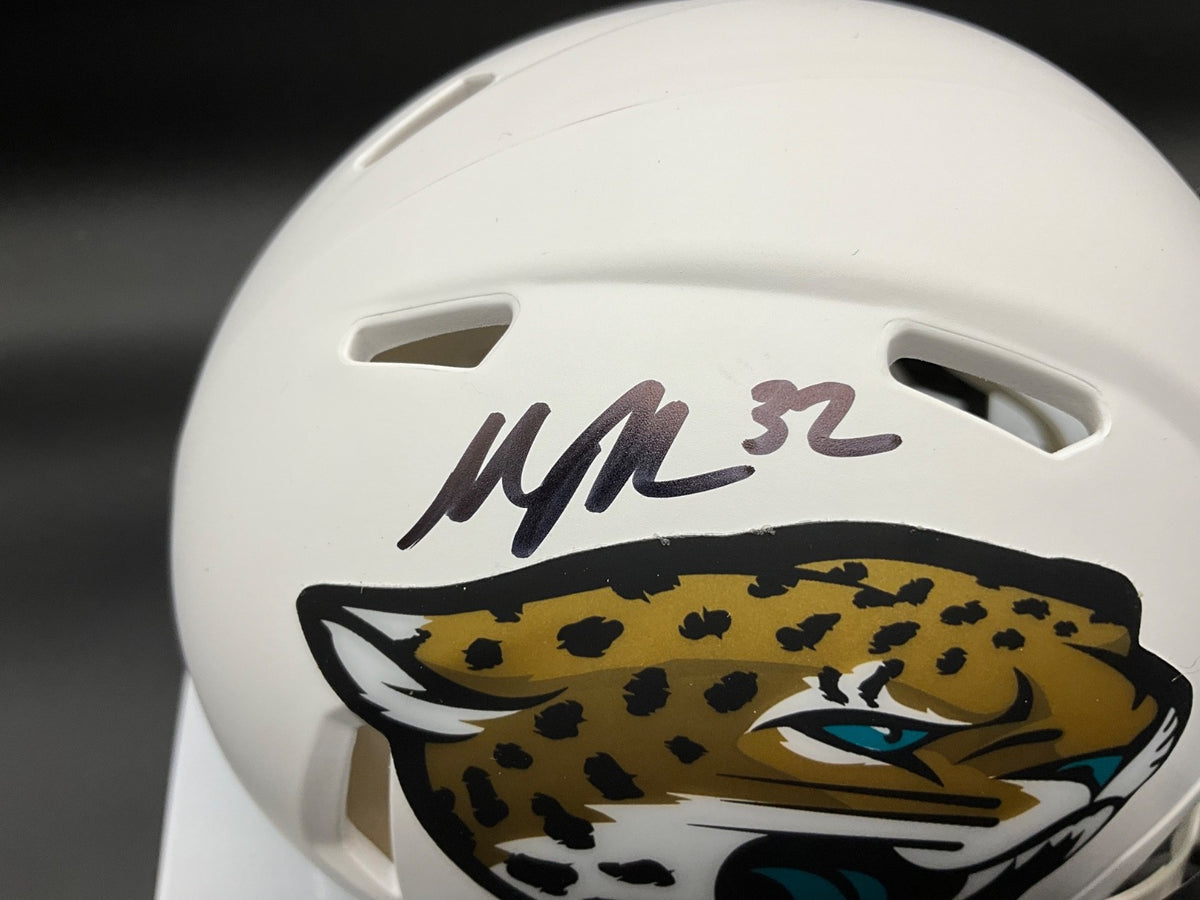 Maurice Jones- Drew Signed Jaguars White Speed Flex Mini Helmet Beckett Holo