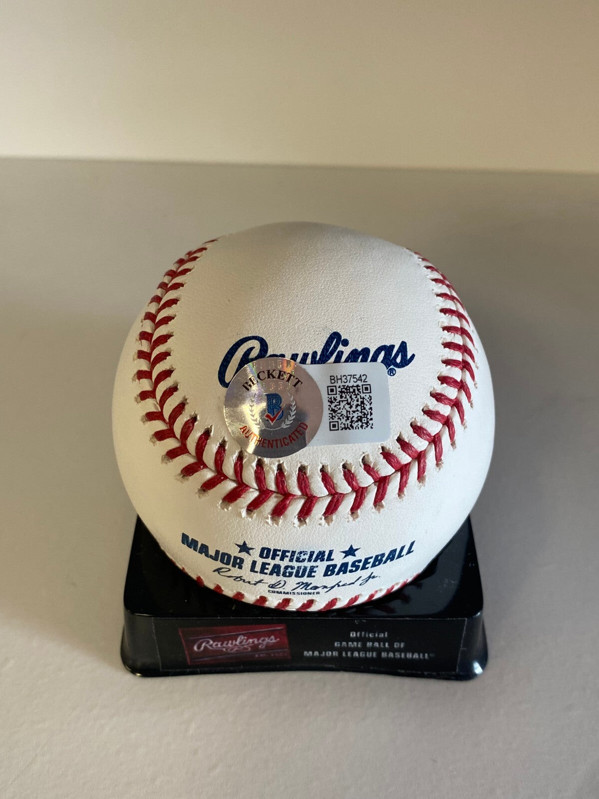 KURT BEVACQUA 84 NL CHAMPS SIGNED AUTOGRAPHED M.L. BASEBALL BECKETT