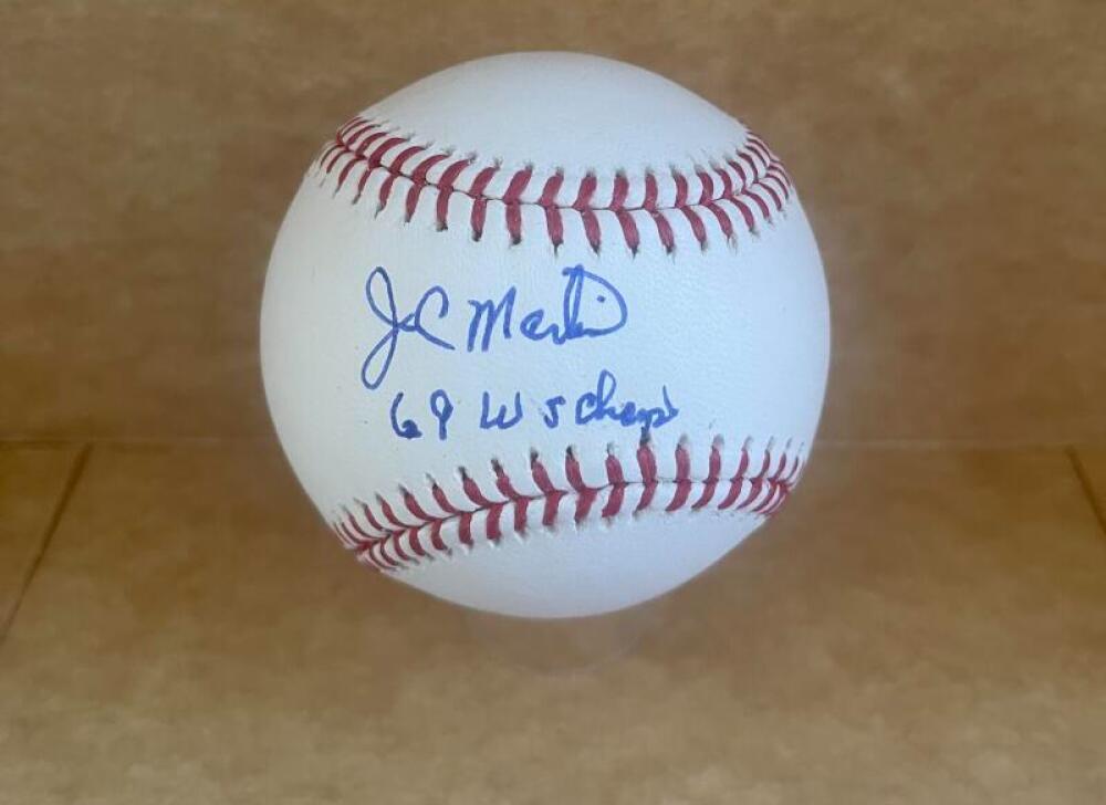 J.C. MARTIN METS 69 W.S. CHAMPS SIGNED AUTO M.L. BASEBALL  BAS AUTHENICATED