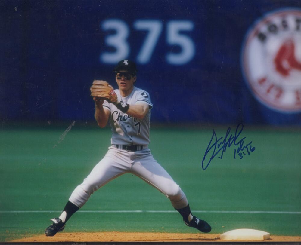 SCOTT FLETCHER CHICAGO  WHITE SOX SIGNED AUTOGRAPHED 8X10 PHOTO W/ COA