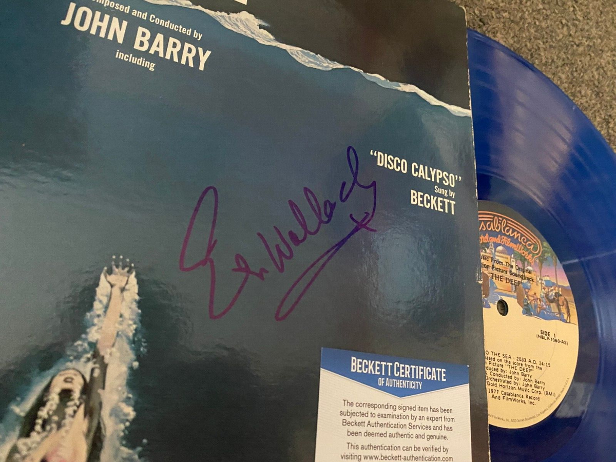 THE DEEP ELI WALLACH SIGNED AUTOGRAPHED VINYL ALBUM COVER BECKETT AUTHENTICATED