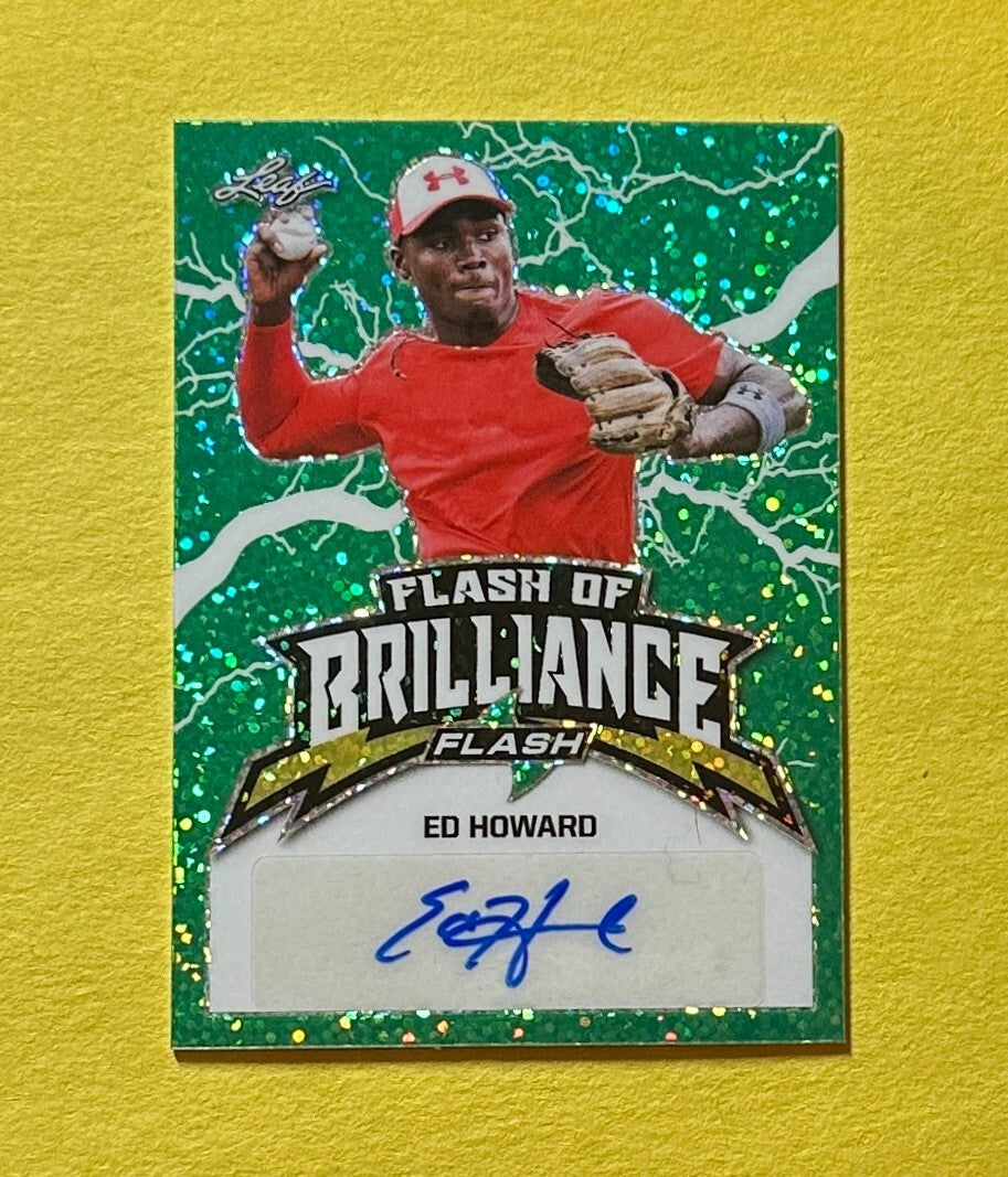 2020 LEAF FLASH OF BRILLIANCE ED HOWARD AUTO /25 #FB-EH1