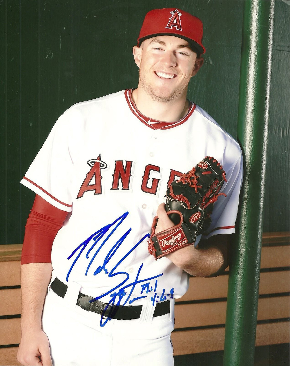 MARK SAPPINGTON ANAHEIM ANGELS SIGNED AUTO 8x10 PHOTO W/COA POSED